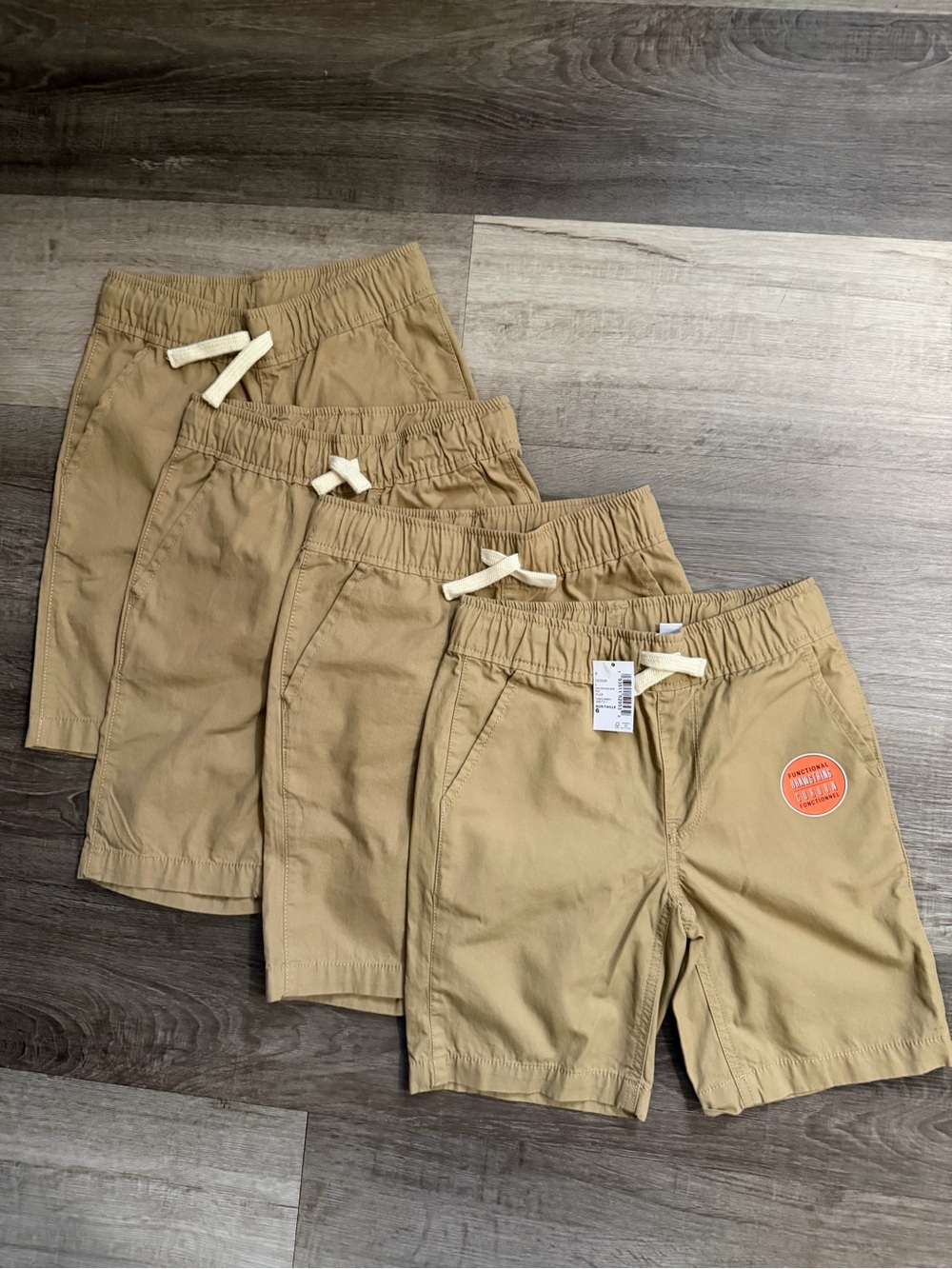The Children's Place Tan Drawstring Kids Shorts Size 6